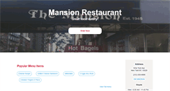 Desktop Screenshot of mansionrestaurantnewyork.com