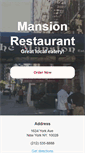 Mobile Screenshot of mansionrestaurantnewyork.com